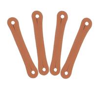 Drum Stick Control Clip for Drummers, 4pcs PU Leather | Thumb Position Guide, Better Stick Control, for Practice Pads and Drumsticks, Brown Finish Random Color