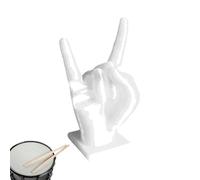 Drum Stick Holder Display, Hand Gesture Statue Drumstick Display Stand, Decorative Drumstick Holder Display Holder, Resin Rock Hand Drum Sticks Holder, Drumstick Rack for Drummers Musicians