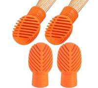 Drum Stick Mute Tips - 4PCS Clacking Sound Covers | Drumstick Mallet Protectors For Quiet Practice | Rubber Mute Covers For Drumsticks, Musical Instrument Accessories For Sound Reduction