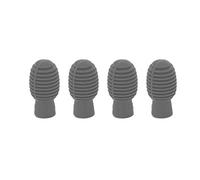 Drum Stick Practice Tip Silicone Mute Drumstick Portable Noise Reducing Drum Mute Damper for Beginner Drummers Practicing Anywhere Silicone Material 4Pcs (Grey)