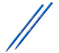 drum sticks 1 Pair 5a Luminous Light Up Drumsticks Jazz 7A American Classic Hickory Drumsticks(Blue,7A)