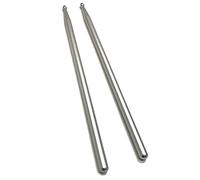 drum sticks 1 Pair 5A Metal Pure Aluminum,Durable,with Carrying Bag(Silver,A)