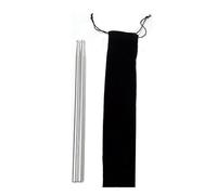 drum sticks 1 Pair 5A Metal Pure Aluminum,Durable,with Carrying Bag(Silver,B)