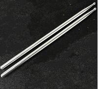 drum sticks 1 Pair Drumsticks 5A,Durable Metal,Jazz Exercise Drumsticks And Sticks,5A Aluminum Increase The Strength,Non-slip Durable(Silver B)