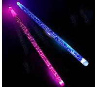 drum sticks Bright LED Light Up Light Up Glow In The Dark Night Light,Durable Professional Musical Exercise(D)