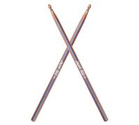 Drum sticks for Drums, Wooden Drumsticks, Consistent Weight and Pitch, Durable and Drum Stick for Jazz Drum Electronic Drums set, Drum Prastic Pad, Drumsticks for Professionals Beginners (Red, 5A)