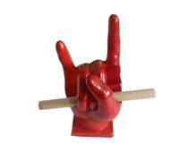 Drum Sticks Holder Drumstick Display Show Rack,Creative Gift for Drummer Drum Rack Storage Display Gesture Table Favorites Drum Room Decoration Gift for Drummer. (red)