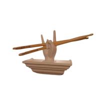 Drum Sticks Holder Drumstick Display Show Rack, Funny Drumstick Holder Wand Stand Drumstick Display Rack, Creative Drumstick Accessories Favorites Drum Room Decoration Gift for Drummer (White)