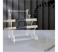 Drum Sticks Holder Drumstick Display Stand Clear Acrylic Drumstick Holder, 4 Tier Lightsaber Display Rack with Protective Film, Pre-assembled Drum Stick Rack for Room Decor