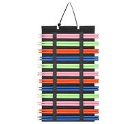 Drum Sticks Holder - Felt Portable Display, Foldable Stick Organizer Bag, Durable Music Accessories Storage Case, Lightweight Percussion Gear | For 12 Pairs Drumsticks Home Practice Live Show