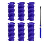 Drum Suction Blue Hose with Screwdriver Tool Part .Compatible for Dyson V8 Slim/V10 Slim/V12 Slim/V15 Slim/SV18/SV20/SV10K. Vacuum Cleaner Accessories(6PCS with Tool)