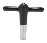 Drum T Shaped Wrench Tuning Key with Silicone Handle, Durable Zine - Alloy Music Instrument Accessory DT - 08 - Non - Slip Grip, Compact Lightweight Design, Ideal for Drummers (Black)