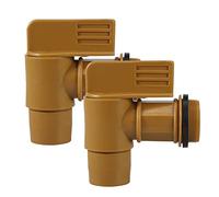 Drum Tap Plastic Drum Faucet Polyethylene Spigot 2" Barrel Faucet Tap Replacement Parts,Fits 2" Drum Openings by MUGLIO 2 Pack