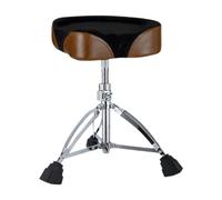 Drum Throne Drum Stool with Anti Slip Rubber Feet for Kids Adults Strong Load Bearing Drum Chair, brown saddle surface
