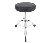Drum Throne Seat Padded Stool, 16.7-21.7in Height Adjustable Padded Drum Seat Drumming Stools with Anti Slip Rubber Feet, Universal Foldable Drum Stool for Adults and Kids