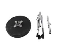 DRUM THRONE STOOL PADDED SEAT ANTI SLIP STAINLESS STEEL LEGS ADJUSTABLE HEIGHT Round Soft Cushion Jazz Drum Set Players