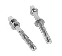 Drum Tight Screw, 2PCS Portable Stainless Steel Drum Screw Tension Rods for Percussion Instrument Parts (WC902)