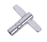 Drum Tuning Adjusting Wrench Silver Metal Z-shaped T-shaped Square Hole Wrench Percussion Instrument Accessory Tool Drum Tool for Tuning Drums Accessories Musical Instruments Parts