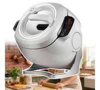 Drum Type Food Processor 1000W, 6L Auto Stir Fry Machine Grade Touch Panel, 3D All-Round Heating, Adjustment Firepower and Pot Body, for Home Restaurant Automatic Cooker