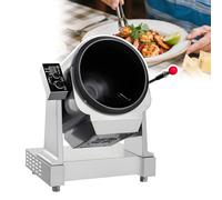 Drum Type Food Processor Pro, Auto Stir Fry Machine Cooks 1.5kg Batches With 360° Rotation, 7-Angle Tilt Mechanism, No-Stick Ceramic Interior, Commercial Stir Fry Robot