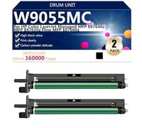 Drum Unit Replacement W9055MC for HP Color LaserJet Managed MFP E87640z MFP E87650z Flow MFP E87660z Printers, 160000 Pages,Black-2 pack