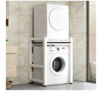 Drum Washing Machine Cabinet, Over Washer Machine Storage Unit, Stacking Kit for Washer and Dryer, Washing Machine Storage Shelf for Bathroom Kitchen Balcony Laundry Room,8