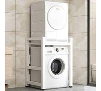 Drum Washing Machine Cabinet Over Washer Storage Unit Stacking Kit for Washer & Dryer Space-Saving Shelf for Laundry Room Bathroom Kitchen Balcony 300kg Capacity