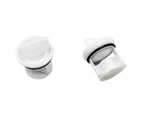 Drum Washing Machine Drain Pump Filter Screen Plug,Compatible for Siemens,Compatible for Bosch,Replacement Parts Washer Drain Pump Strainer(White 2PCS)