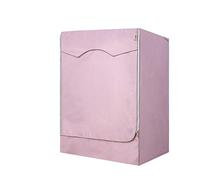 Drum Waterproof Sunscreen Washing Machine Cover, Silver Printing, Suitable for All Models of Brand Washing Machines (Pink,M)