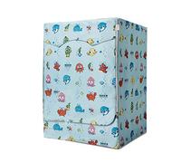 Drum Waterproof Sunscreen Washing Machine Cover, Silver Printing, Suitable for All Models of Brand Washing Machines (Seabed,L)