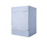 Drum Waterproof Sunscreen Washing Machine Cover, Silver Printing, Suitable for All Models of Brand Washing Machines (Blue,XL)