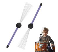 Drum Wire Brushes, Retractable Percussion Sticks, Lightweight & Portable, Adjustable Metal Rods, 1 Pair Drum Accessories For Jazz, Live Performance, Studio & Home Practice