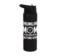 Drumline Mom I'm Just Here for The Halftime Show Stainless Steel Insulated Water Bottle