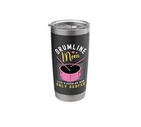 Drumline Mom Like A Regular Mom Only Deafer Drummer Drumline Stainless Steel Insulated Tumbler