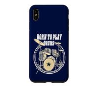 Drummer Born To Play Drums Case for iPhone XS Max
