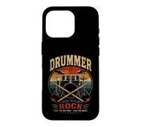 DRUMMER BORN TO PLAY ROCK FEEL THE RHYTHM Drummers Case for iPhone 16 Pro