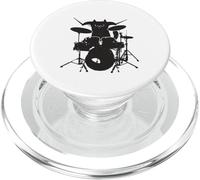 Drummer cat playing drums PopSockets PopGrip for MagSafe