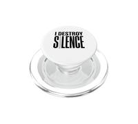 Drummer Destroy Silence Musician Percussion Rhythm Humor PopSockets PopGrip for MagSafe