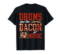 Drummer Drum Set Bacon Vintage Drums are The Bacon of Music T-Shirt