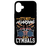 Drummer Drum Set Cymbal Vintage It's Not Hoarding If It's Case for iPhone 16 Plus