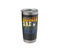 Drummer Drum Set Dad Father Daddy Vintage I'm A Drummer Dad Stainless Steel Insulated Tumbler