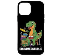 Drummer Drum Set Dinosaur T-Rex Drummersaurus Case for iPhone 12 mini