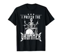 Drummer Drum Set Girl Girlfriend Vintage I Prefer The T-Shirt