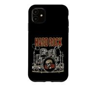 Drummer Drum Set Hard Rock Music Skull Motif Case for iPhone 11