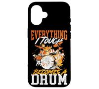 Drummer Drum Set Vintage Everything I Touch Becomes A Drum Case for iPhone 16