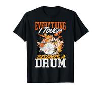 Drummer Drum Set Vintage Everything I Touch Becomes A Drum T-Shirt