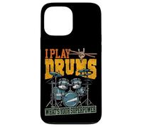 Drummer Drum Set Vintage I Play Drums What's Your Superpower Case for iPhone 13 Pro Max