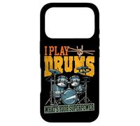 Drummer Drum Set Vintage I Play Drums What's Your Superpower Case for iPhone 17 Pro