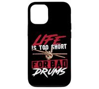 Drummer Drum Set Vintage Life Is Too Short For Bad Drums Case for iPhone 12/12 Pro