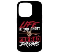 Drummer Drum Set Vintage Life Is Too Short For Bad Drums Case for iPhone 14 Pro